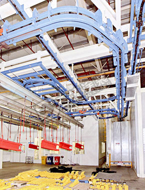 汽車提升機涂裝生產線